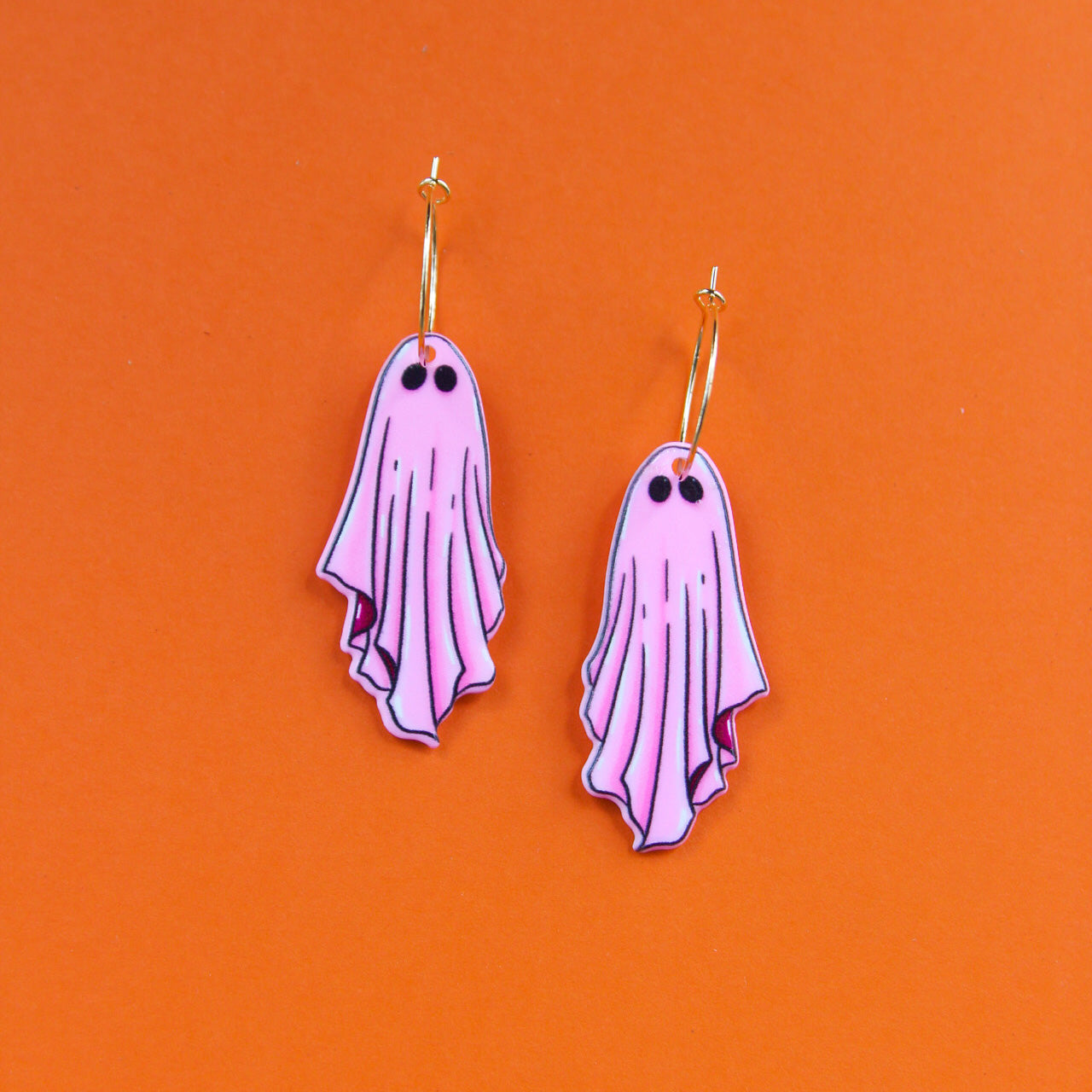 Hot Girl Ghostie Earrings - Pink