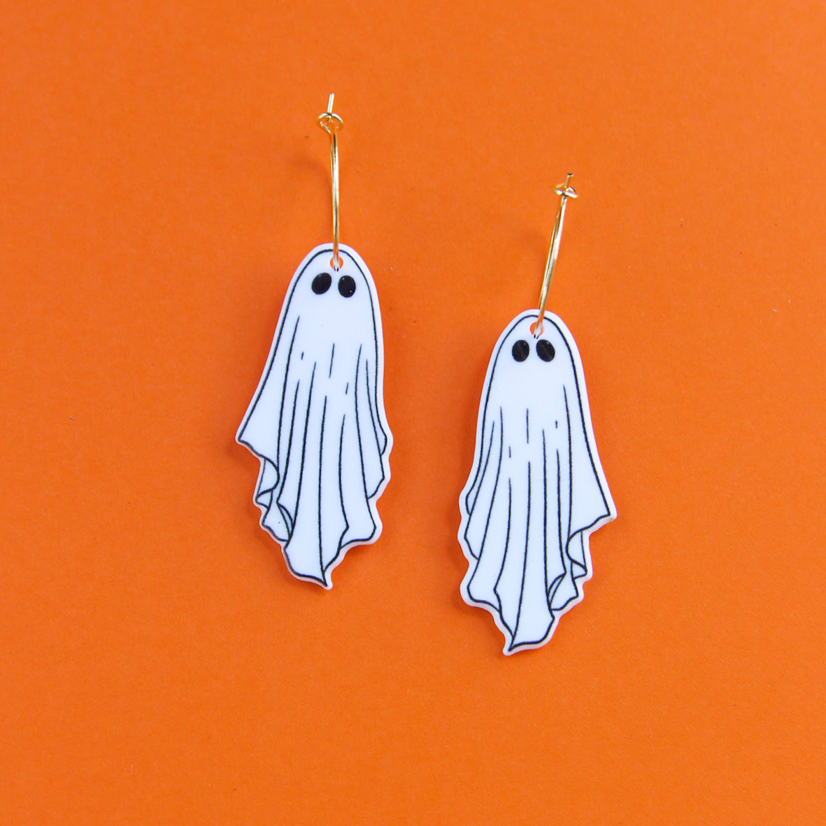 Hot Girl Ghostie Earrings - White