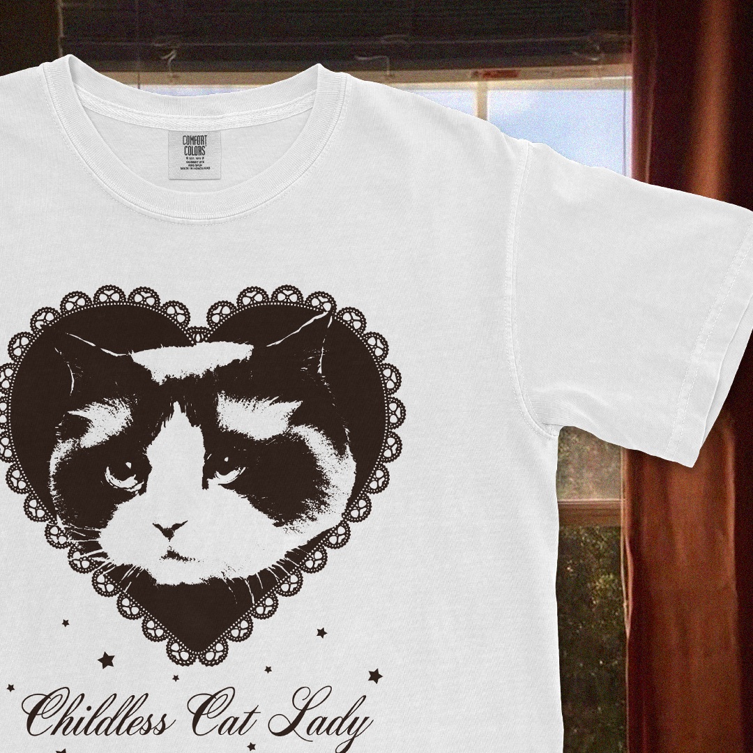Childless Cat Lady T-Shirt - White