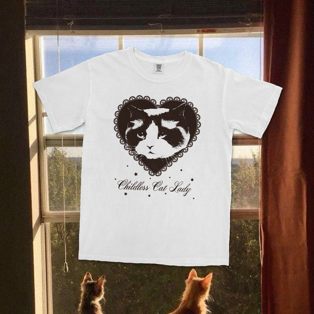 Childless Cat Lady T-Shirt - White