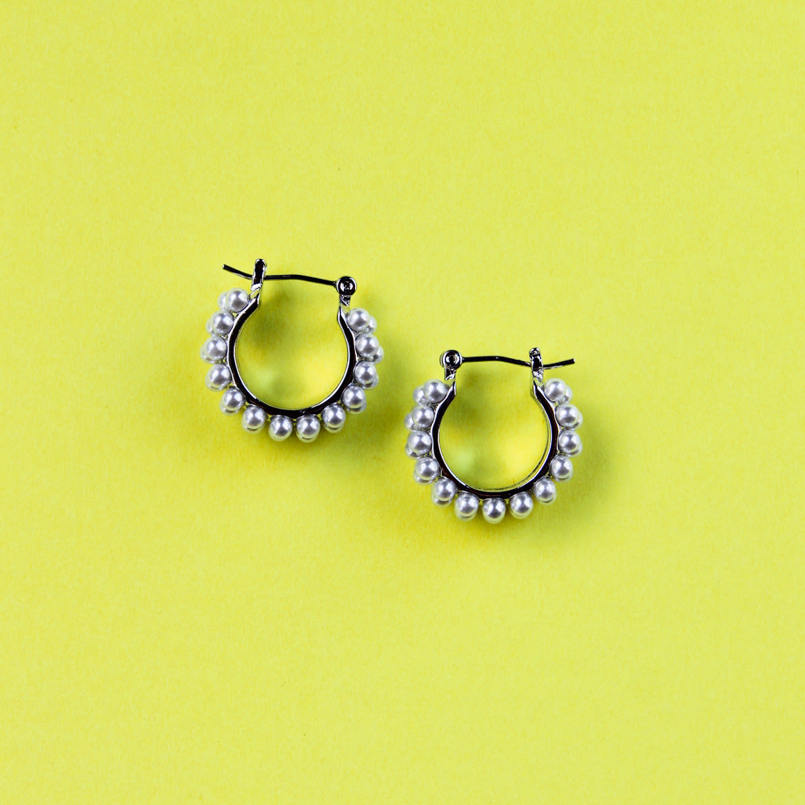 Breakfast In Paris Hoops - Silver