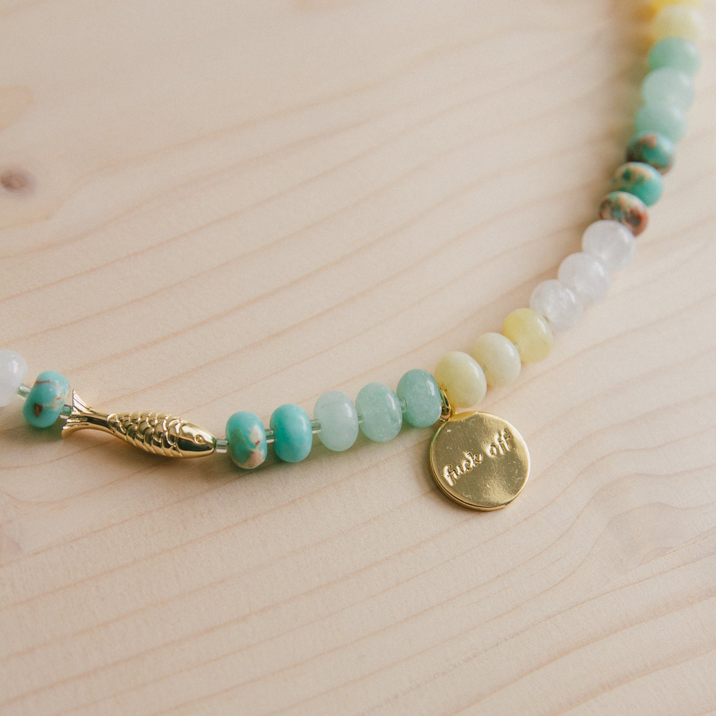 Gone Fishin' Beaded Necklace