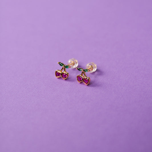 Serotonin Cherry Studs