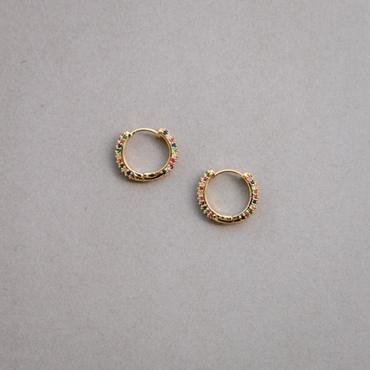 Funfetti Rainbow CZ Huggies