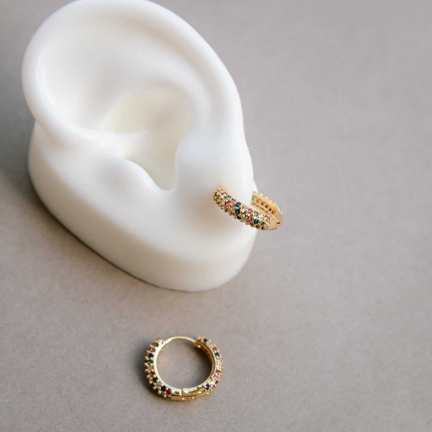 Funfetti Rainbow CZ Huggies