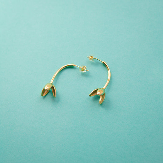 Blooming Tulip Drop Earrings