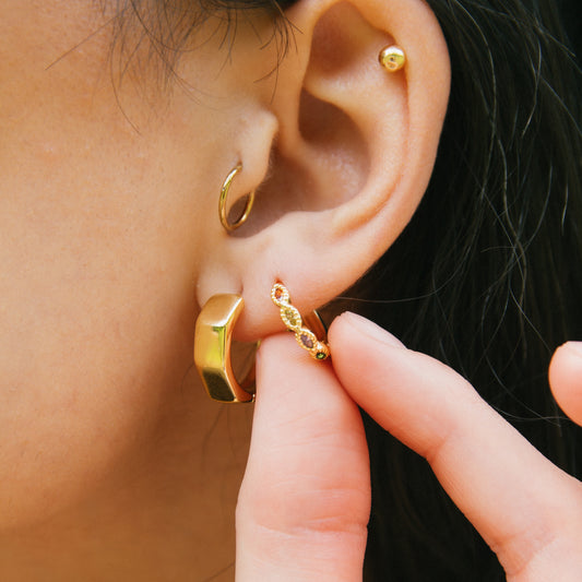 Shape Shifter Hoop + Huggie Set