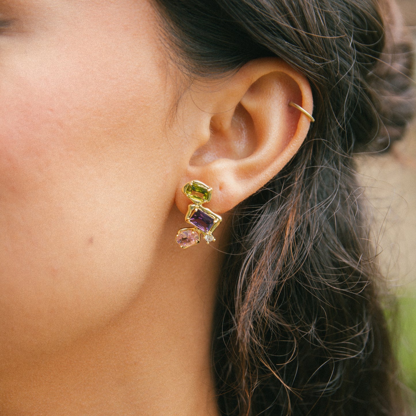 Tea Time Gemstone Studs