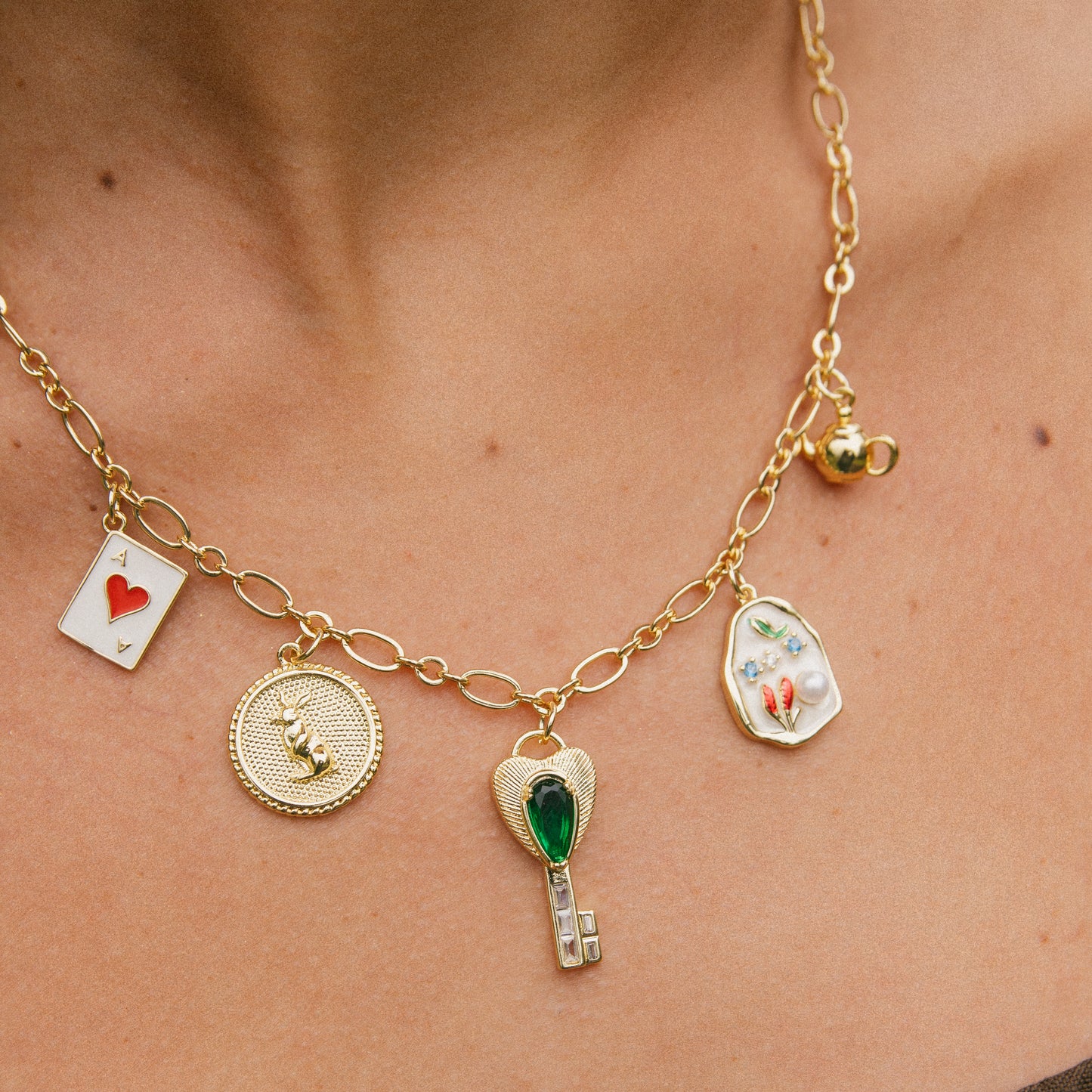 Down the Rabbit Hole Charm Necklace