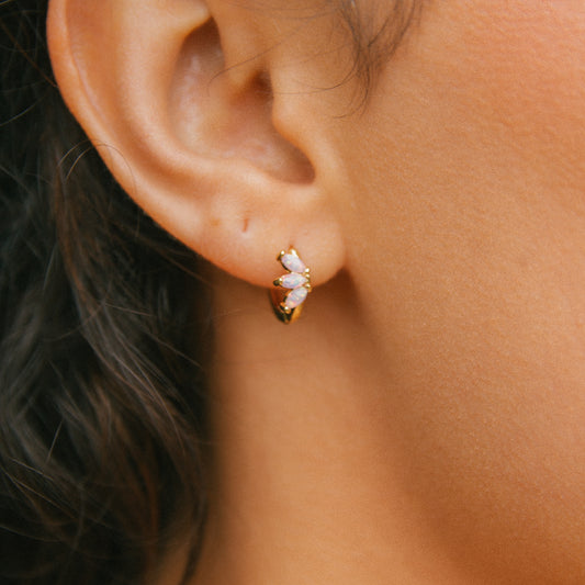 Through the Looking Glass Opalite Huggies