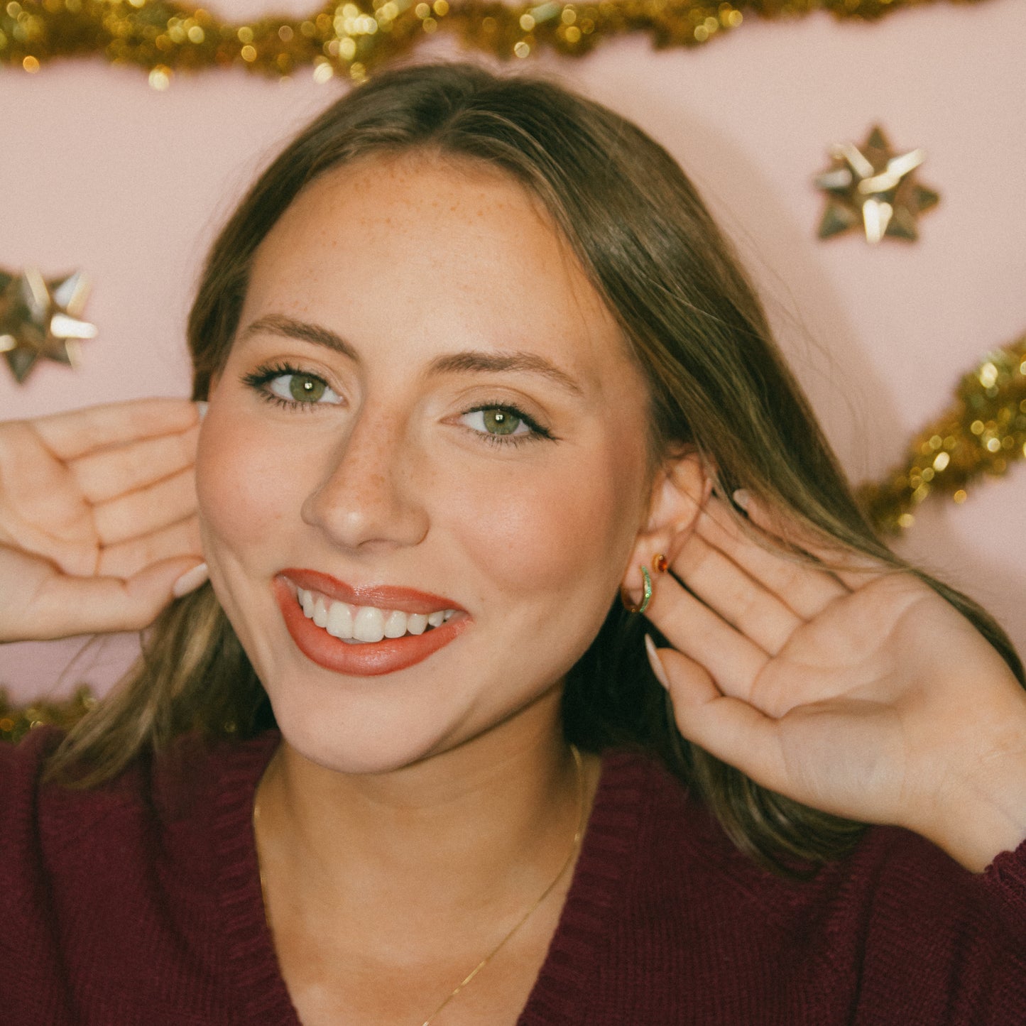 Merry and Bright Hoop + Stud Set