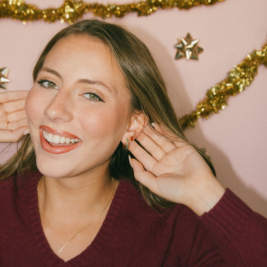 Merry and Bright Hoop + Stud Set