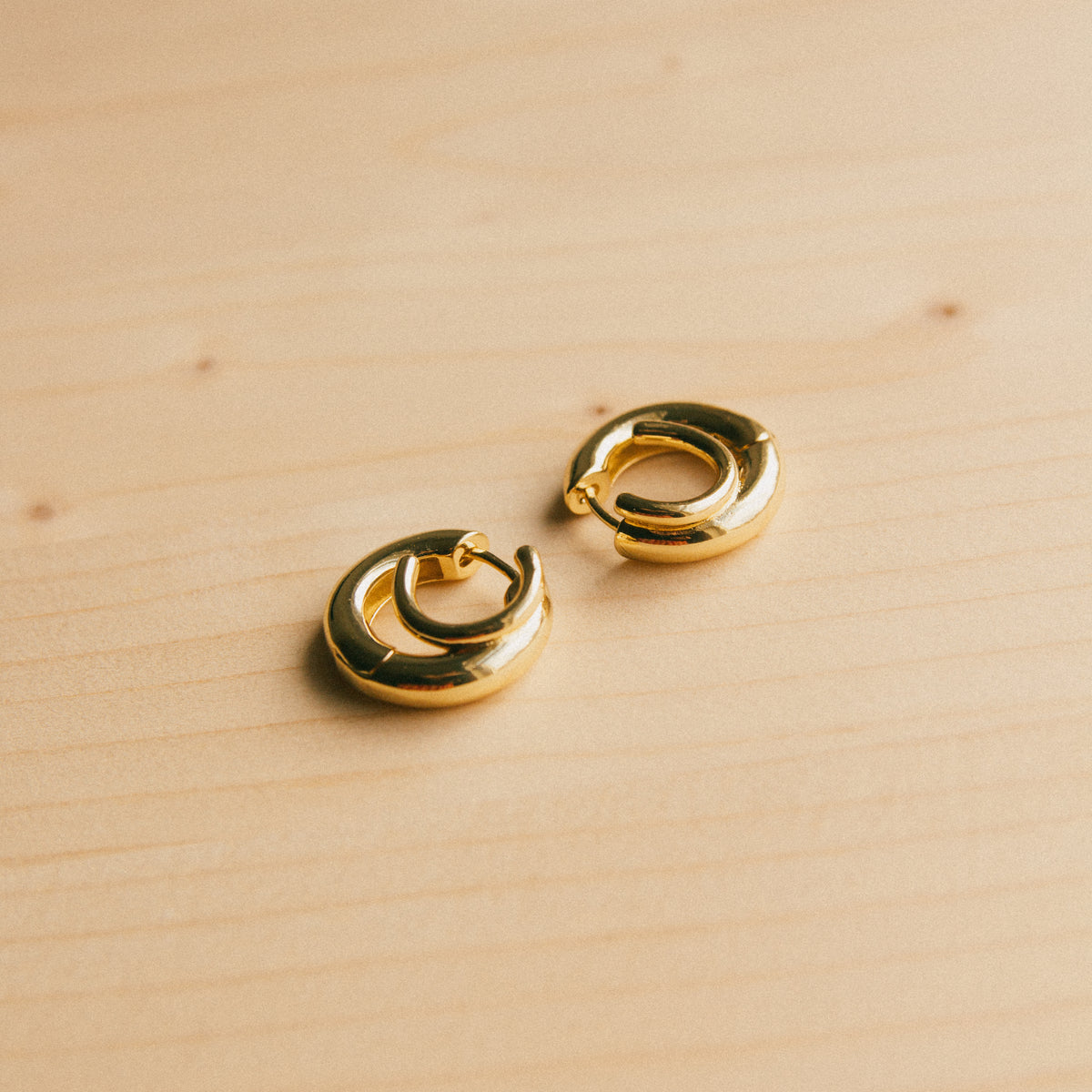 Gratitude Double Hoops - Gold