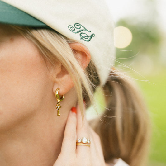 Love Story Lock and Key Asymmetrical Huggies