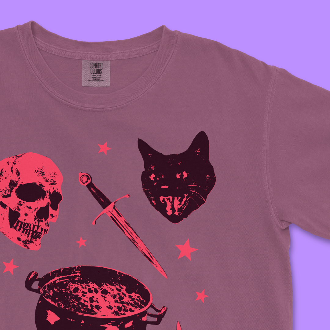 Toil & Trouble Tee - Mystic Red