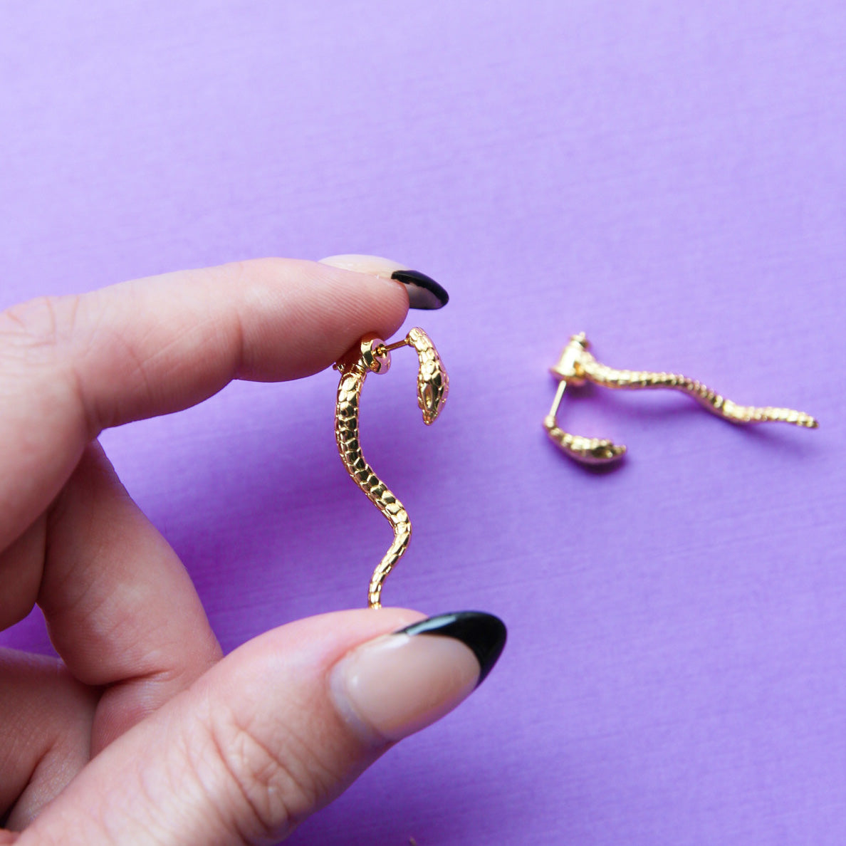 Mystic Snake Ear Jackets - Gold