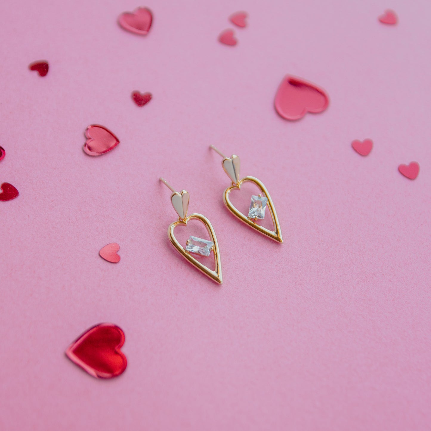 Piercing Hearts Earrings