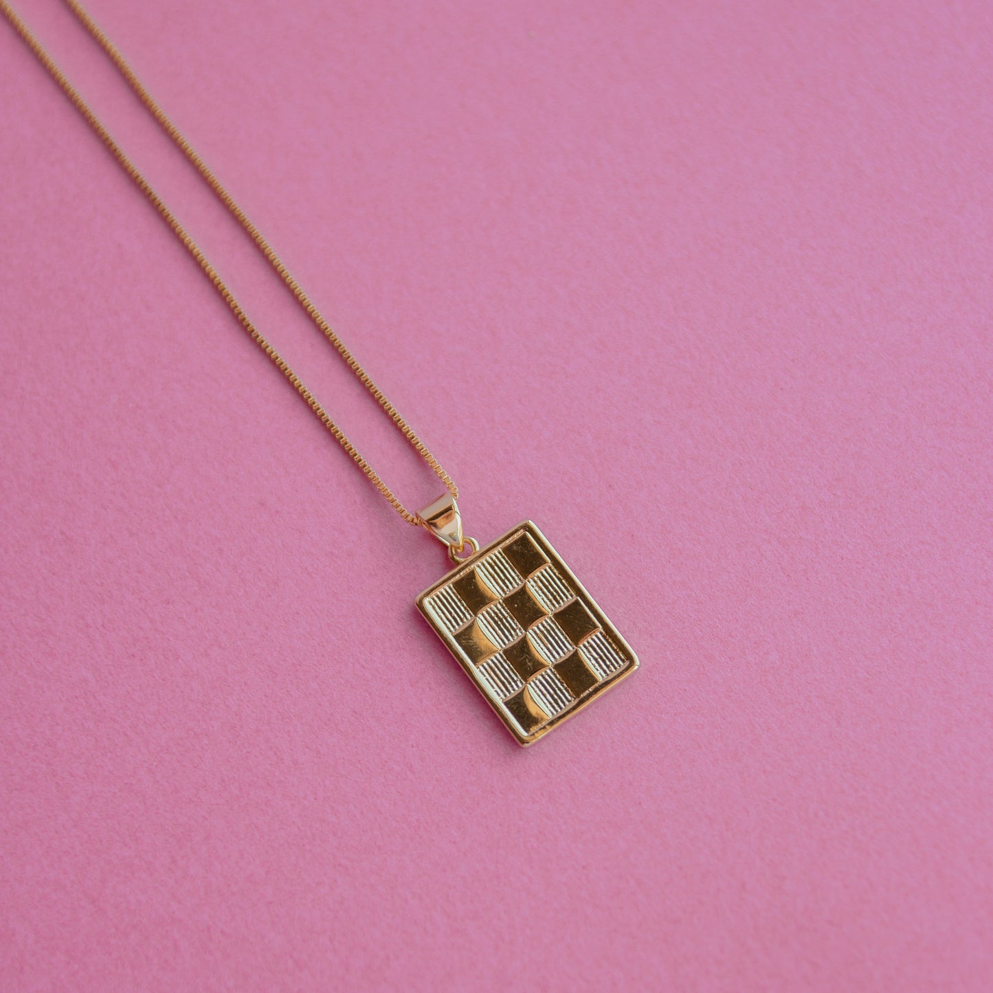 Everyday Checkered Necklace