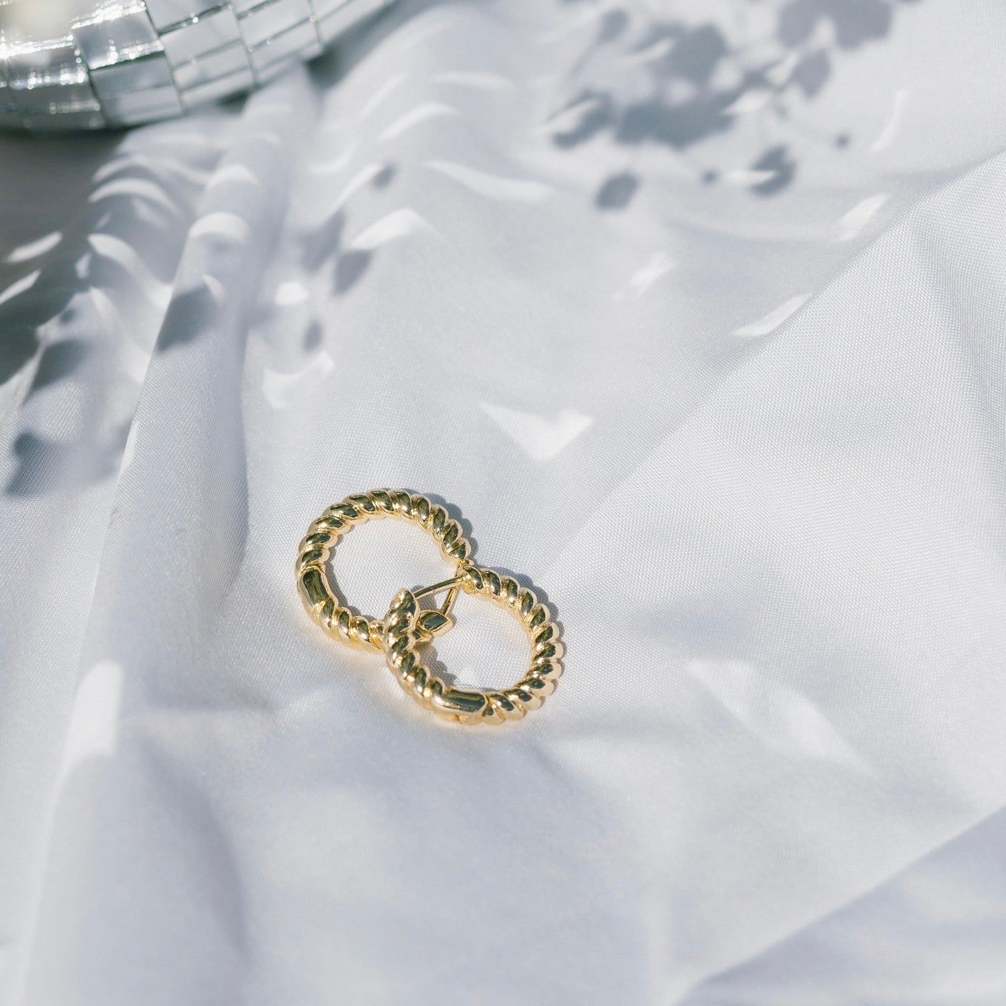 Golden Croissant Hoops