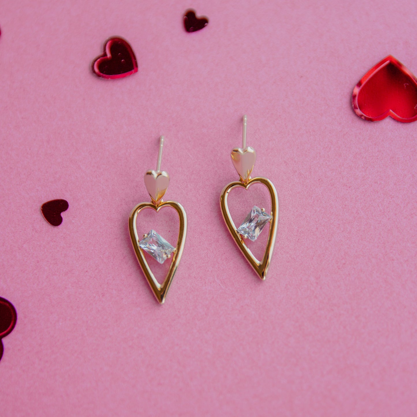 Piercing Hearts Earrings