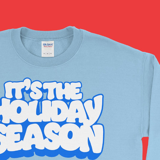 Holiday Season Pullover in Blue