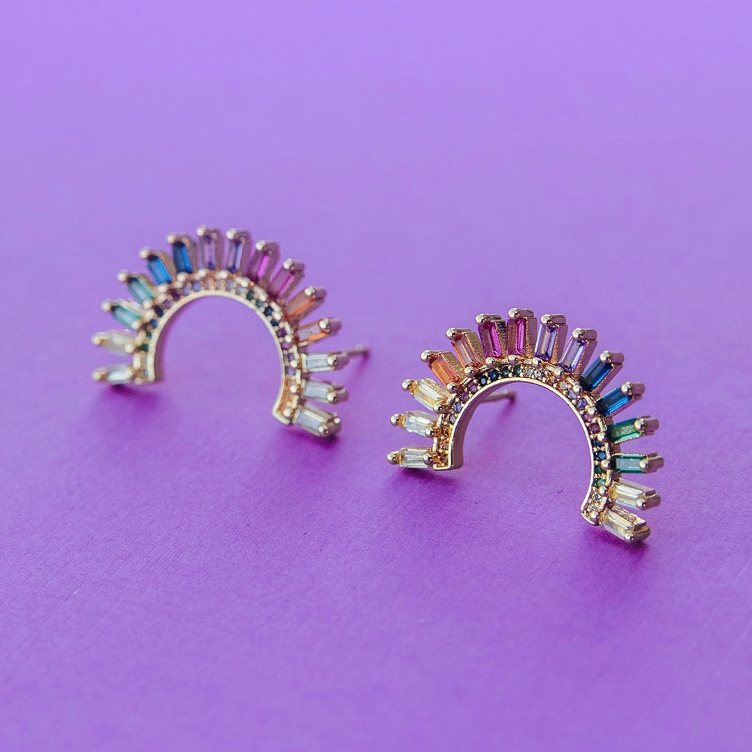 Prismatic Statement Studs