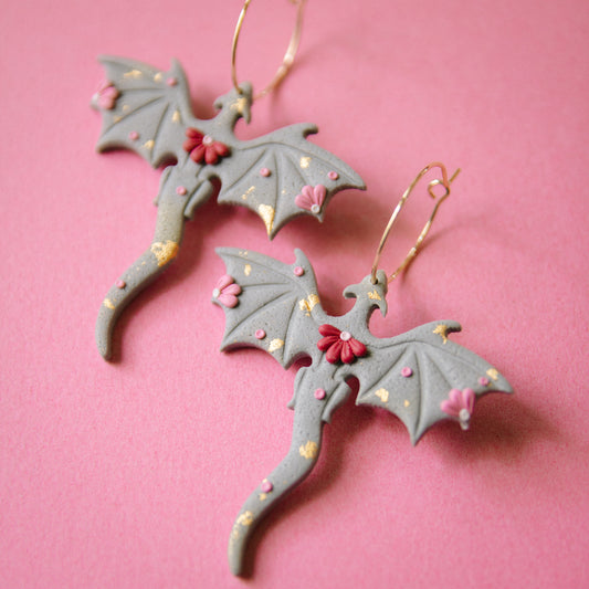 Warrior Heart Dragon Earrings