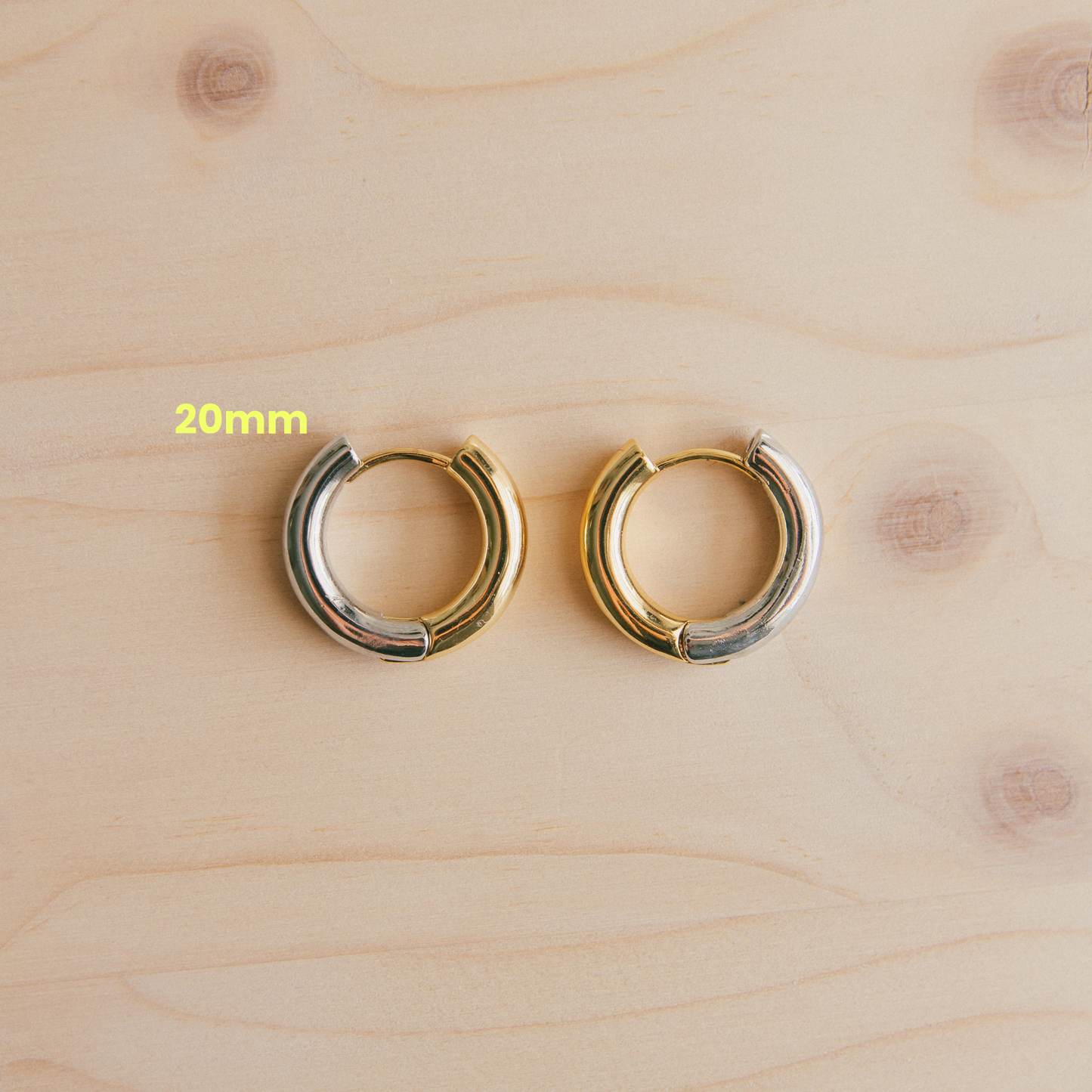 Want My Duo Mixed Metal Hoops
