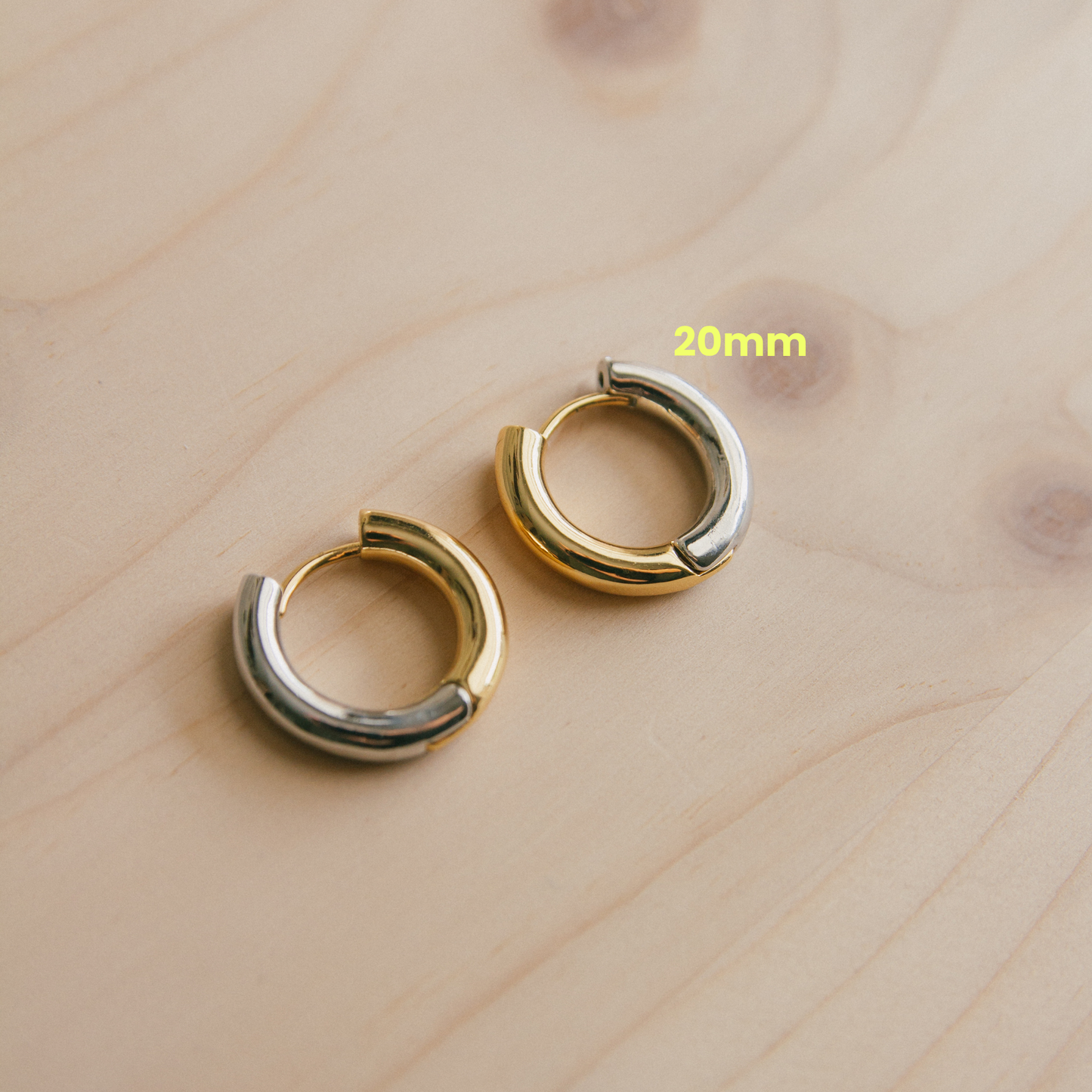 Want My Duo Mixed Metal Hoops