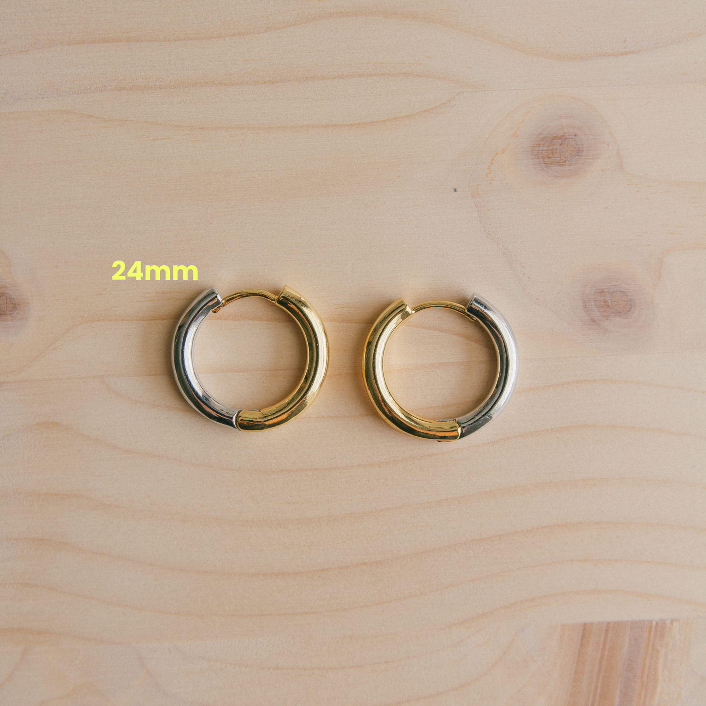 Want My Duo Mixed Metal Hoops
