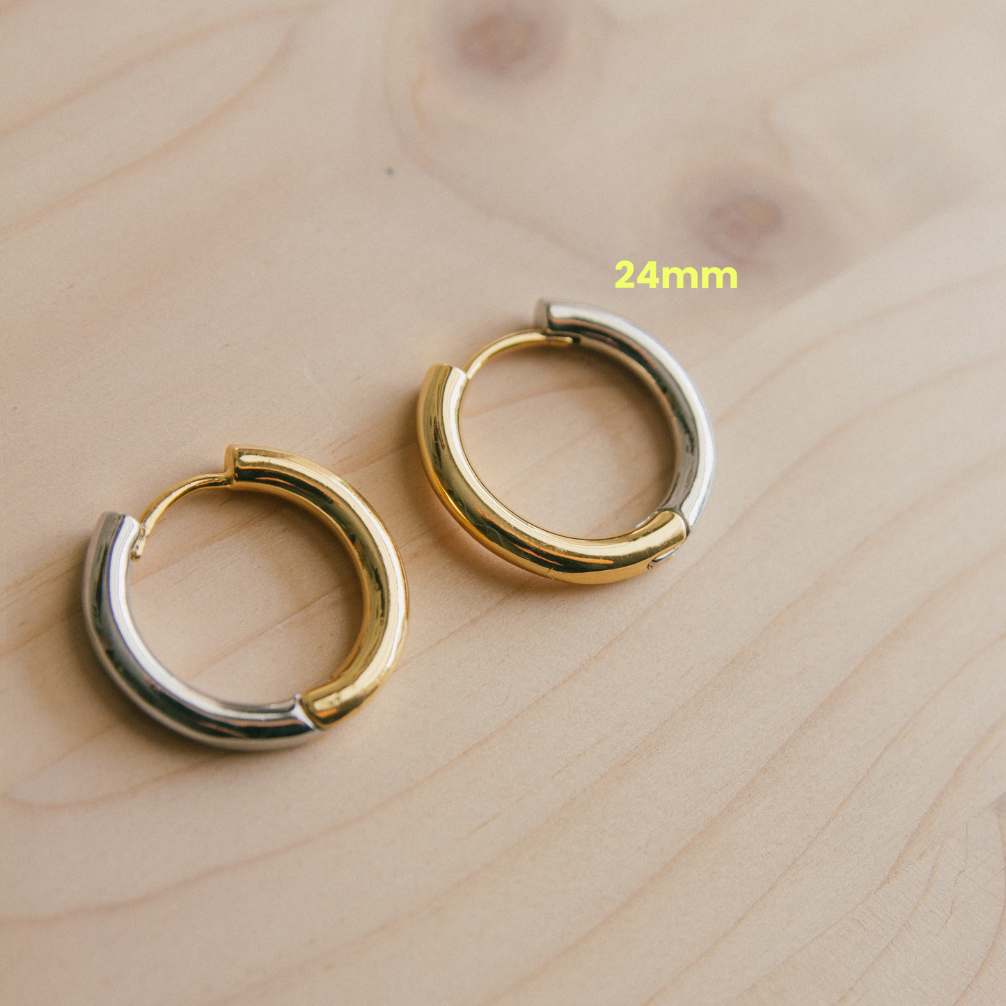 Want My Duo Mixed Metal Hoops