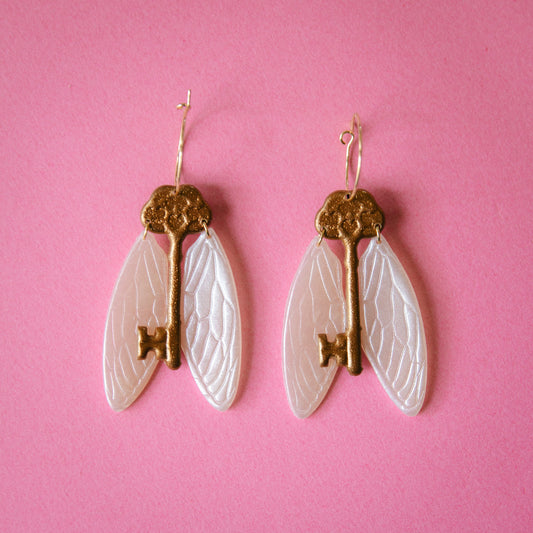 Winged Keys Earrings