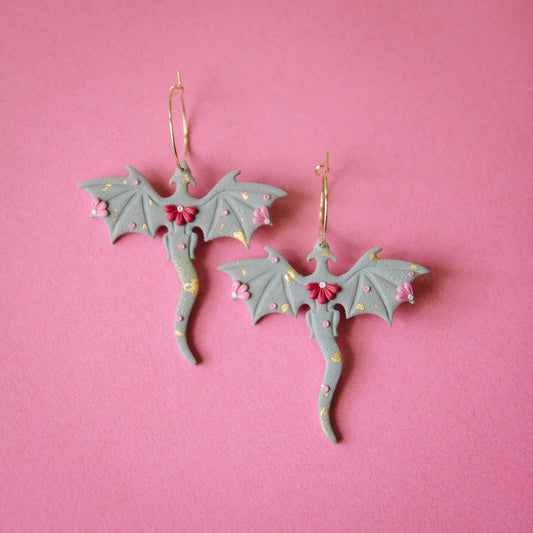 Warrior Heart Dragon Earrings