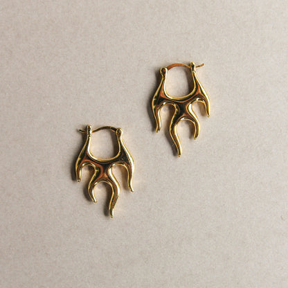 Fireheart Hoops - Gold