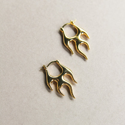 Fireheart Hoops - Gold