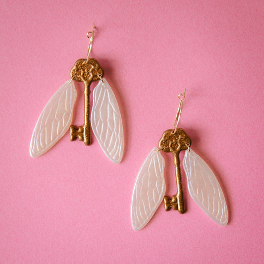 Winged Keys Earrings