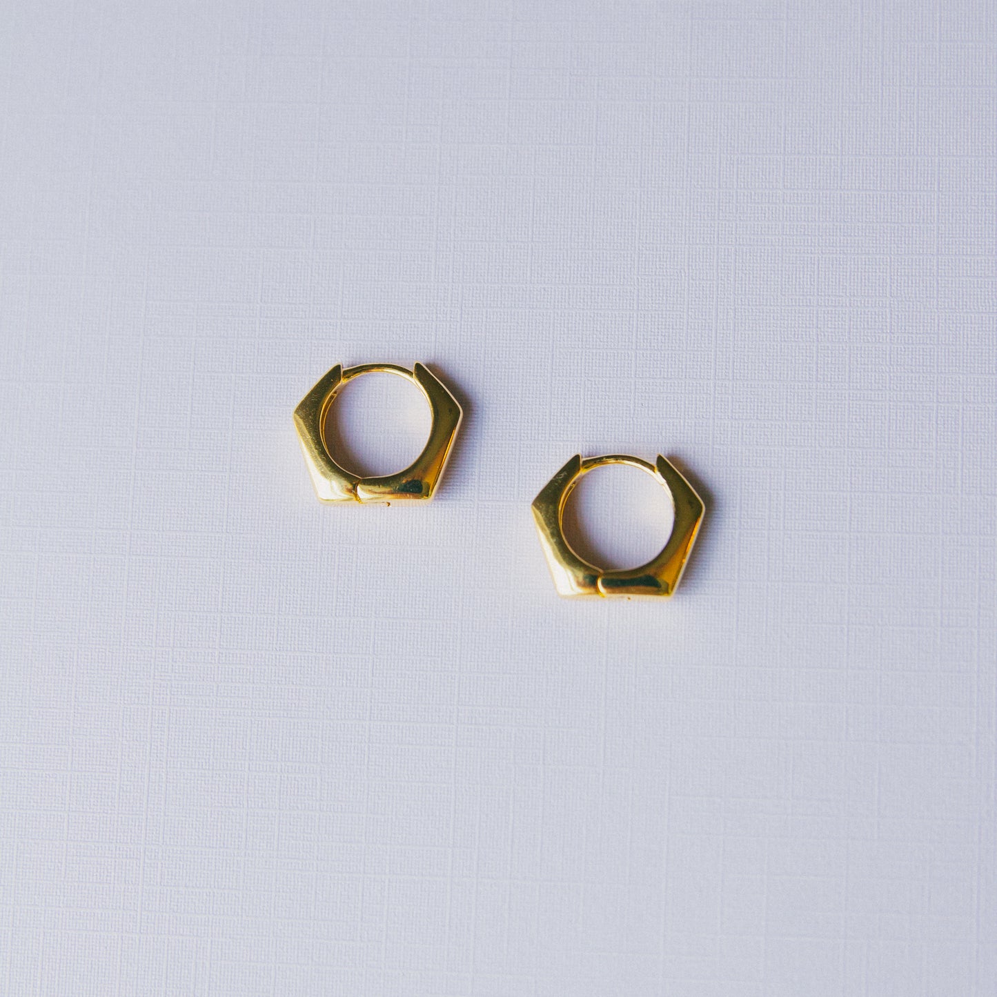 Honeycomb Hexagon Huggies