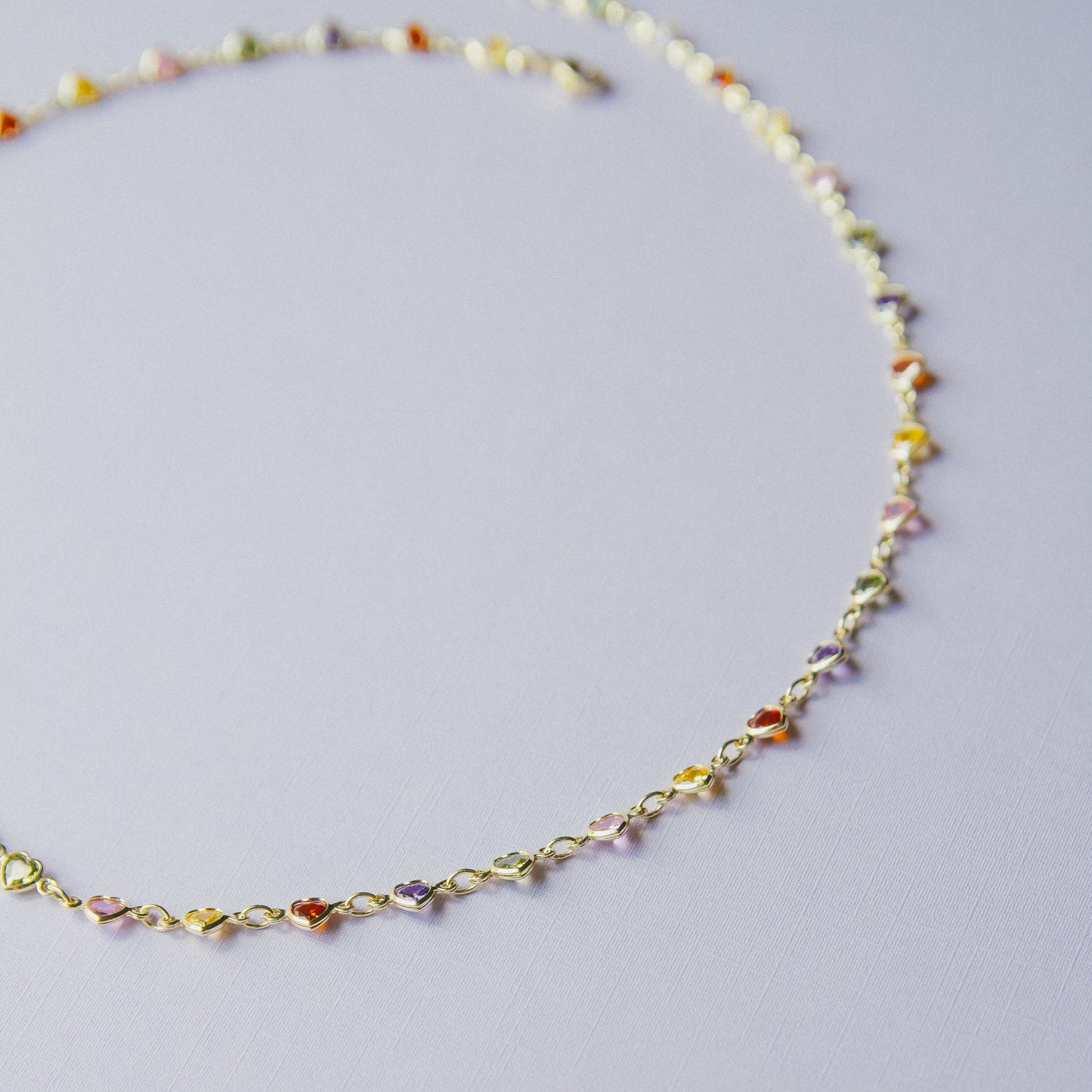 Accidentally in Love CZ Heart Chain Necklace