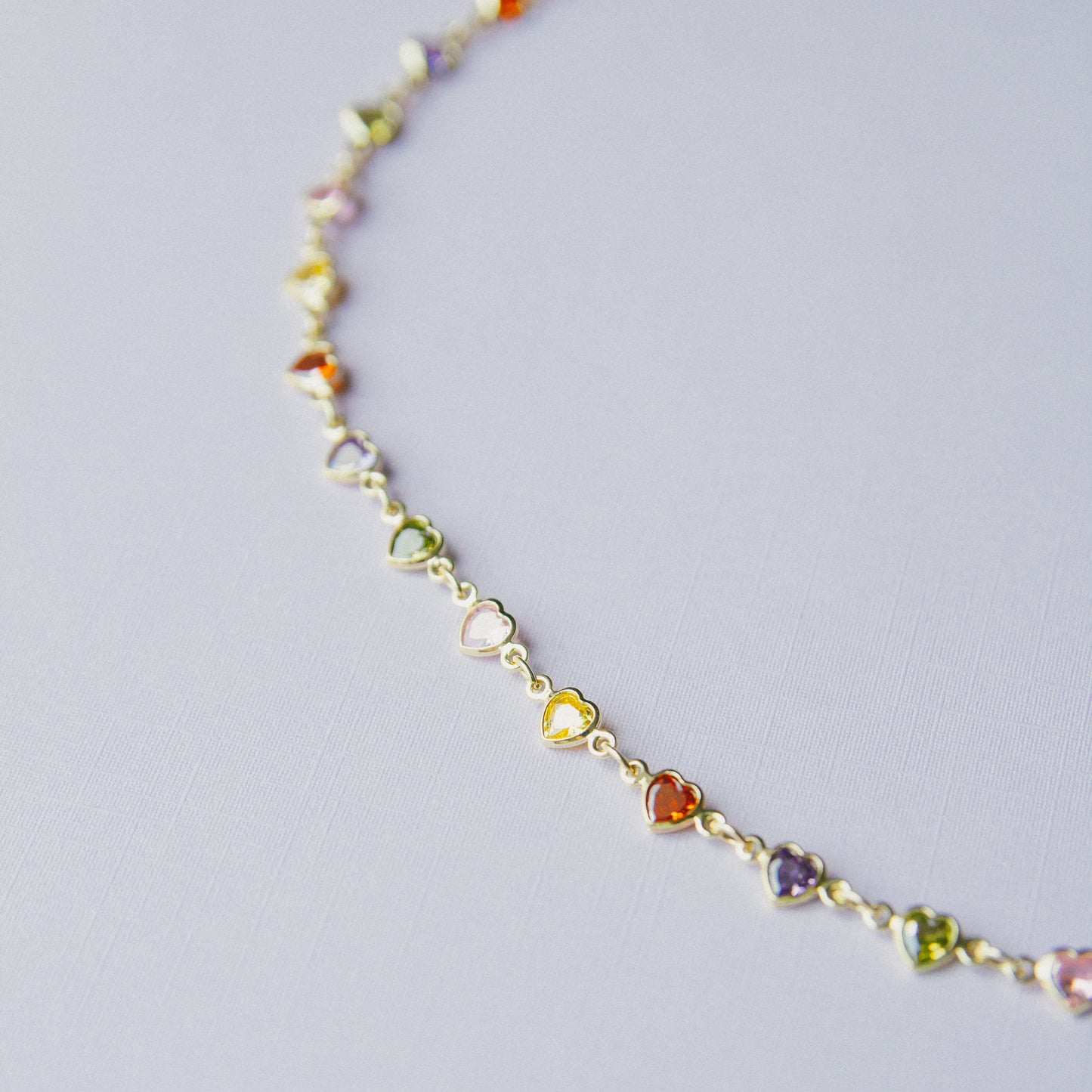 Accidentally in Love CZ Heart Chain Necklace