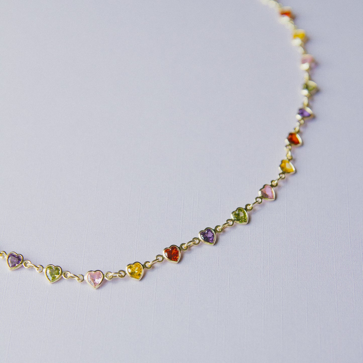 Accidentally in Love CZ Heart Chain Necklace