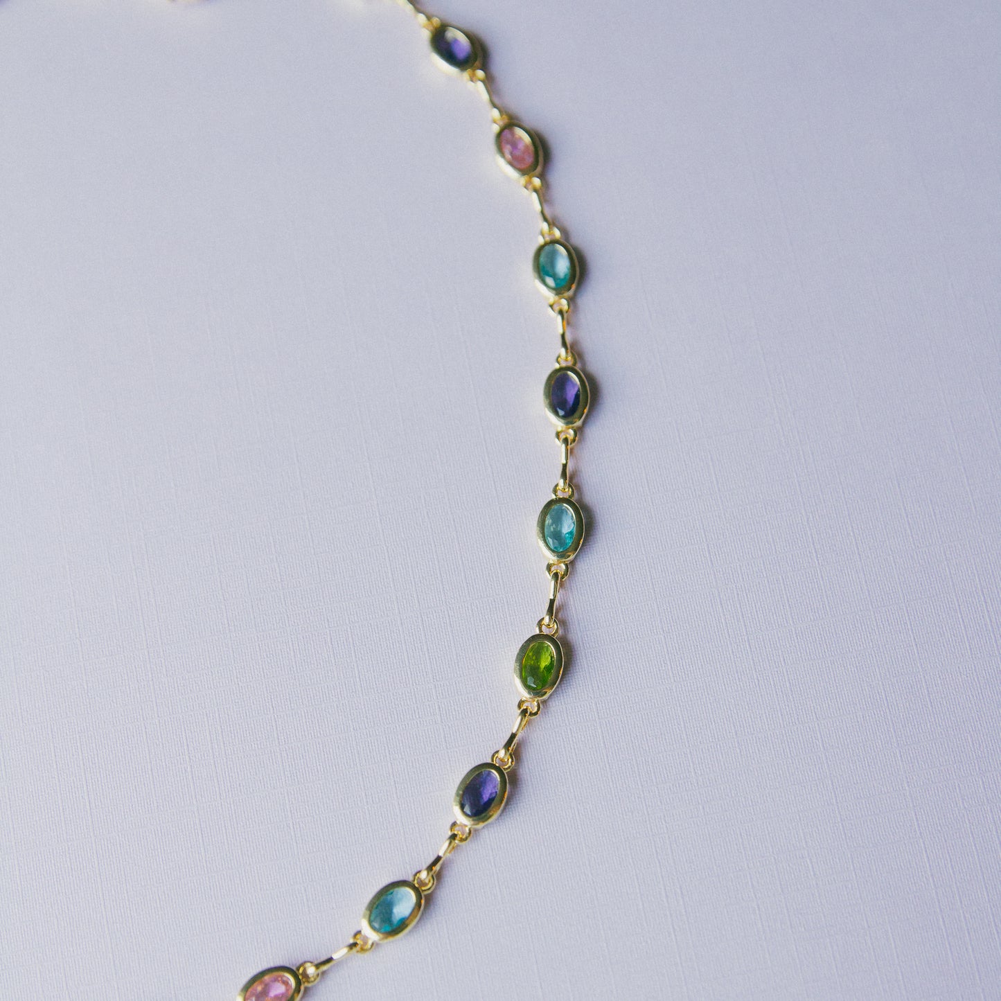 Bossy AF CZ Bezel Chain Necklace