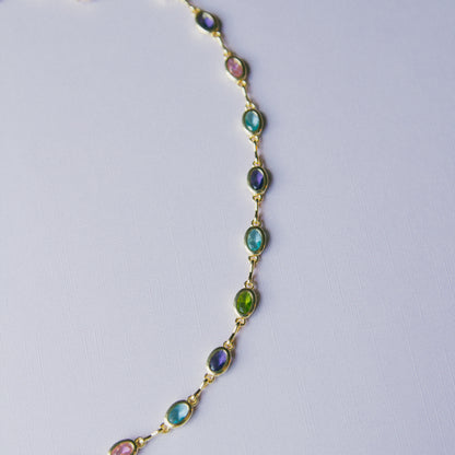 Bossy AF CZ Bezel Chain Necklace