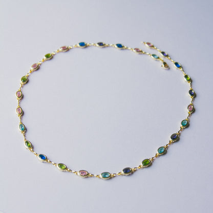Bossy AF CZ Bezel Chain Necklace