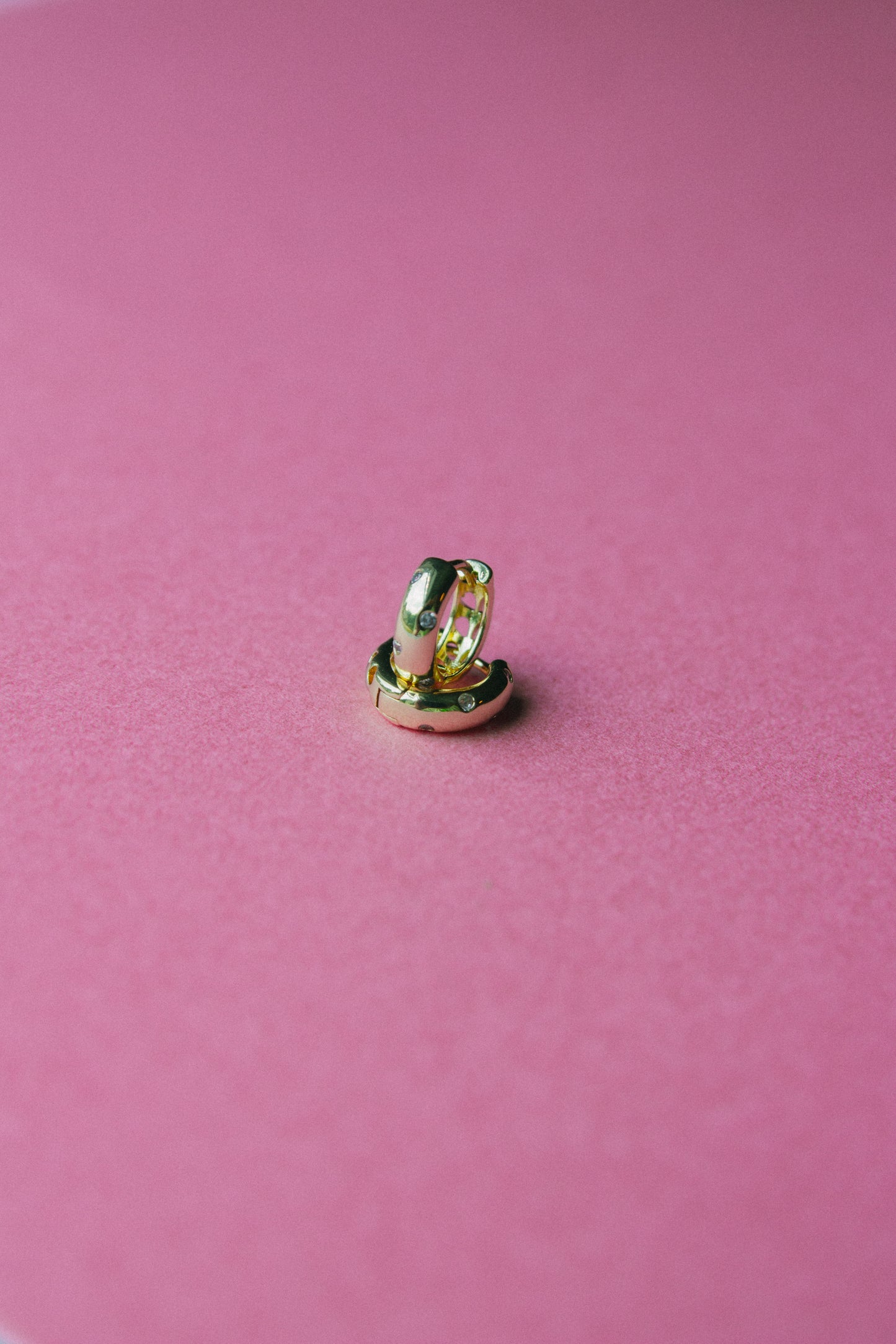 Now or Never Dotted CZ Huggies