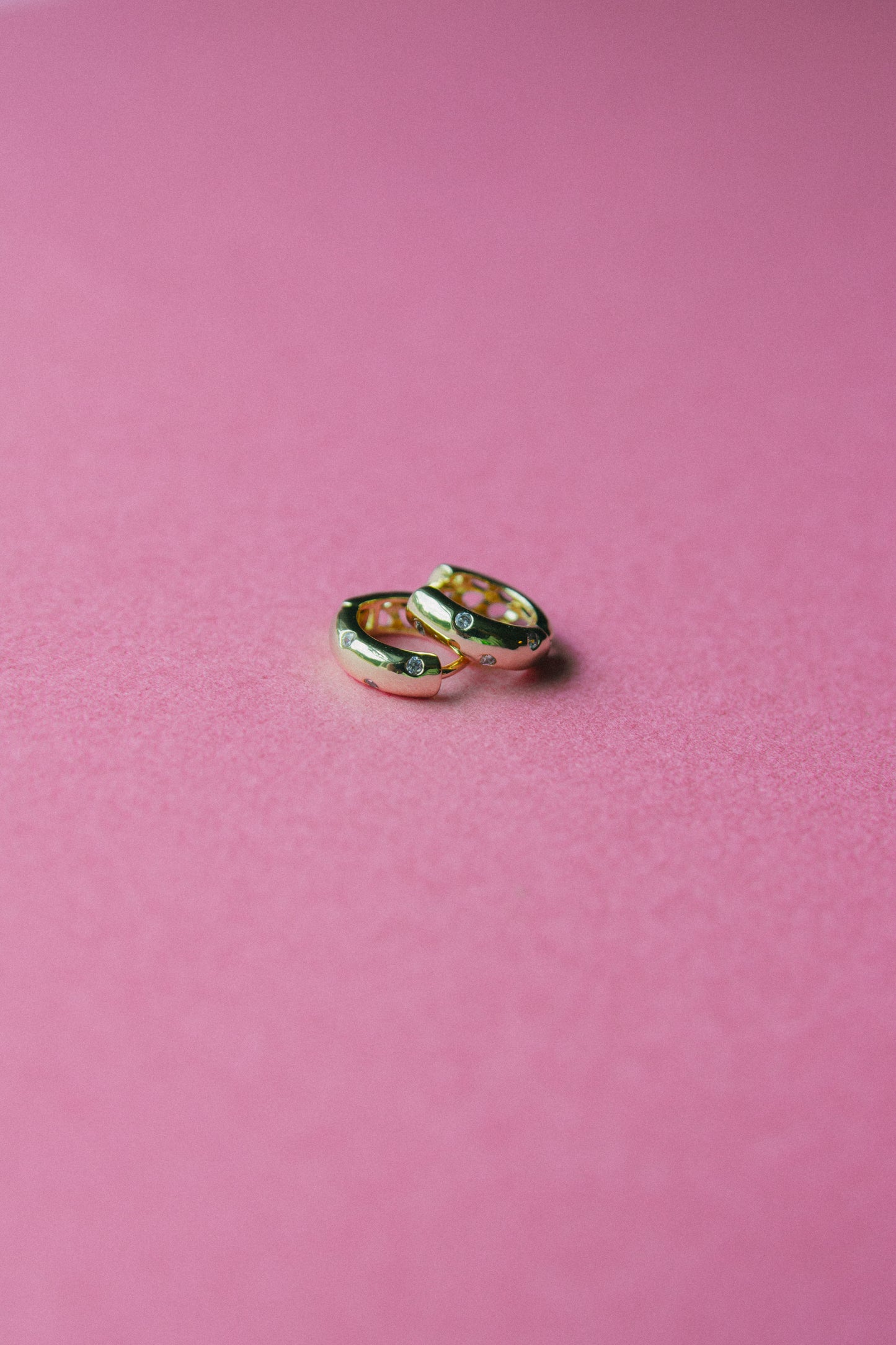 Now or Never Dotted CZ Huggies