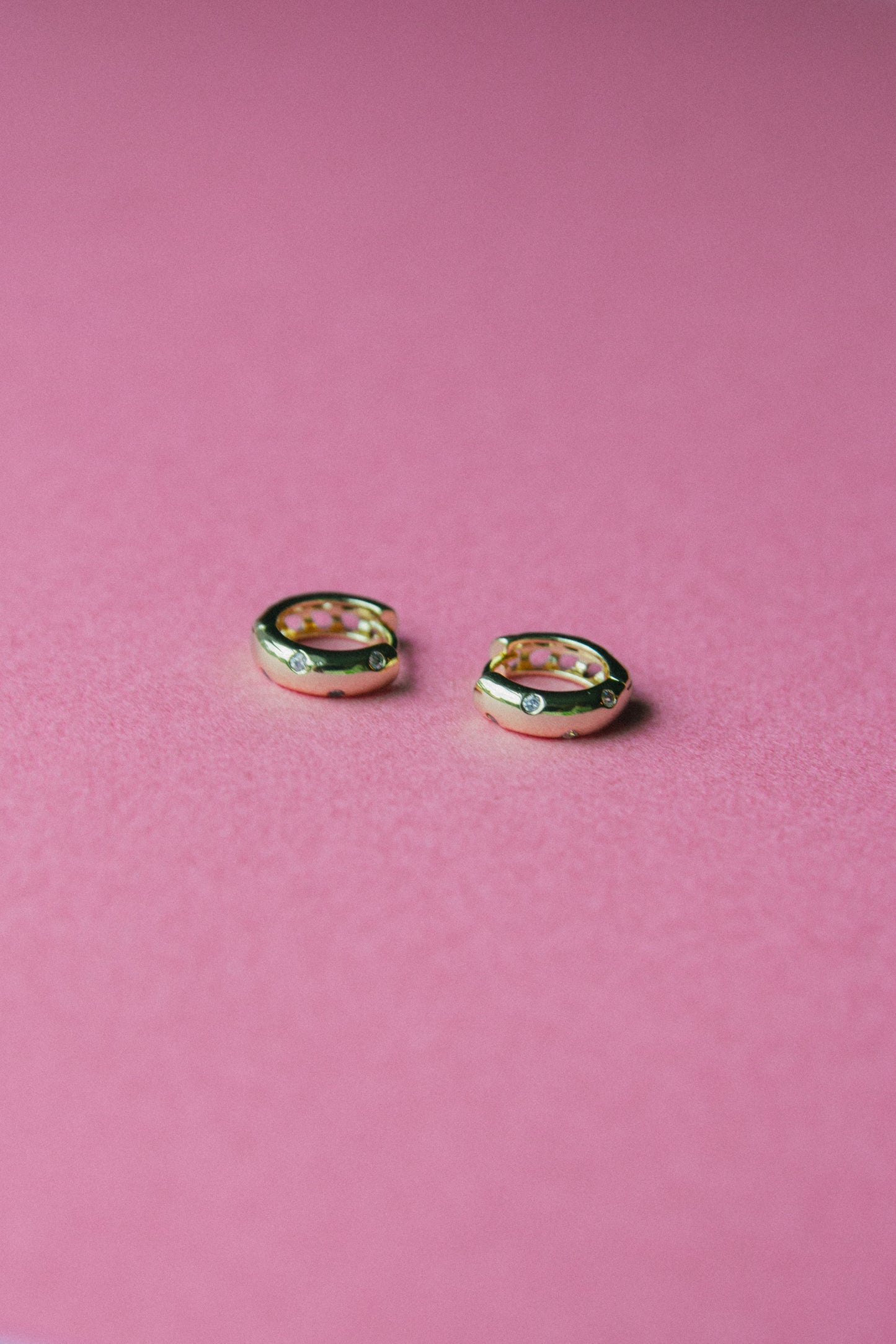 Now or Never Dotted CZ Huggies