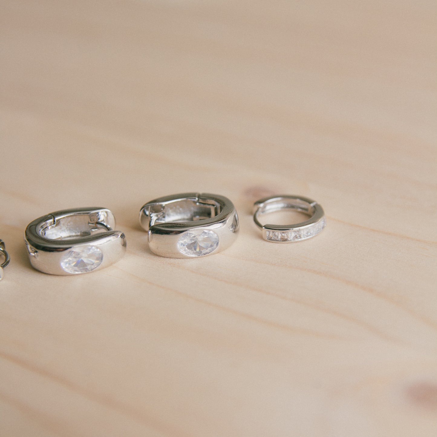 All Clear! Hoop + Huggie Set - Silver