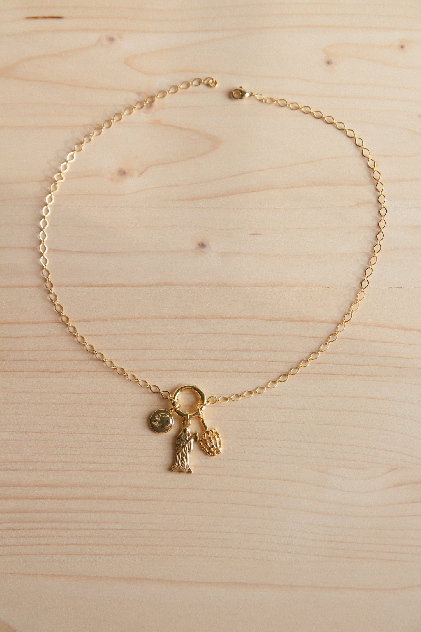 Grim Tidings Charm Necklace