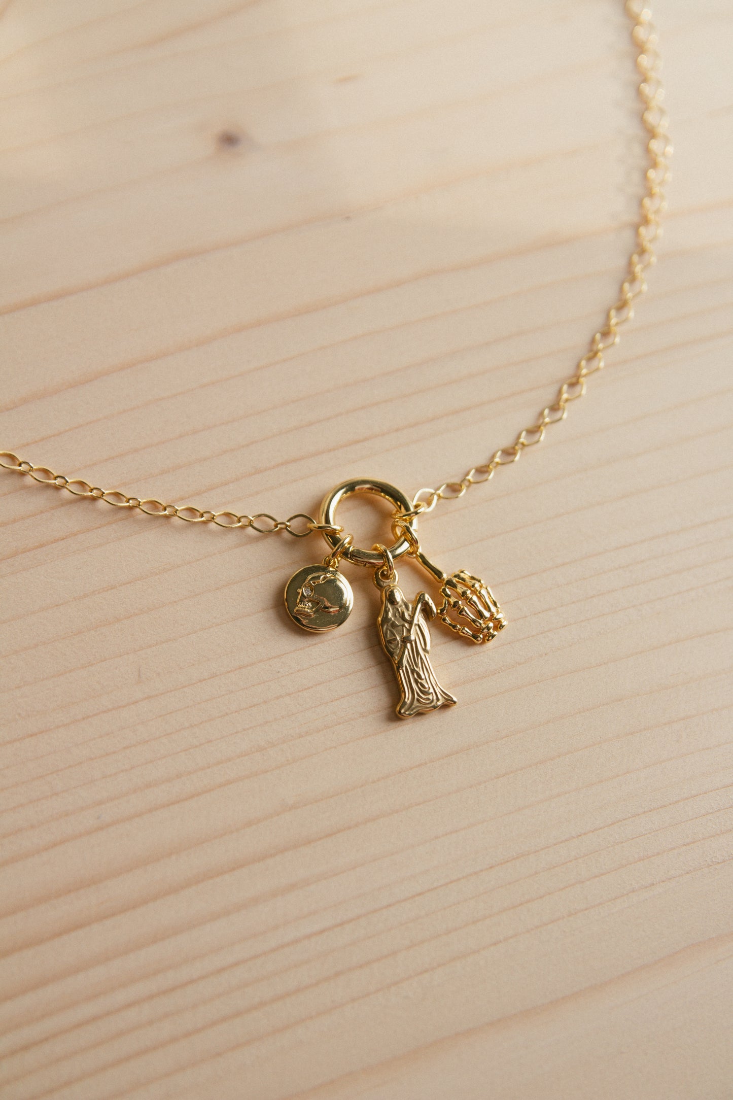 Grim Tidings Charm Necklace