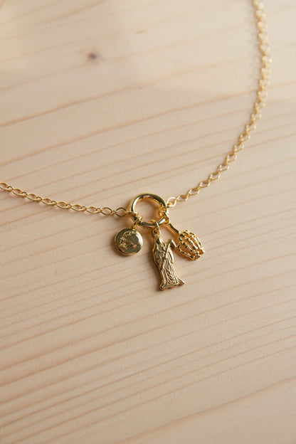 Grim Tidings Charm Necklace
